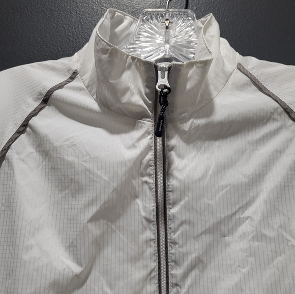 Sunice Weather Golf Rain Wind Jacket Short Sleeve White Gray Sz XS - Picture 6 of 14